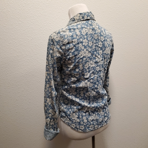 Flowered Seven7 Button Up - Picture 6 of 8
